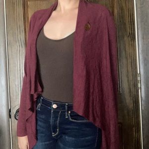 Maroon Cardigan